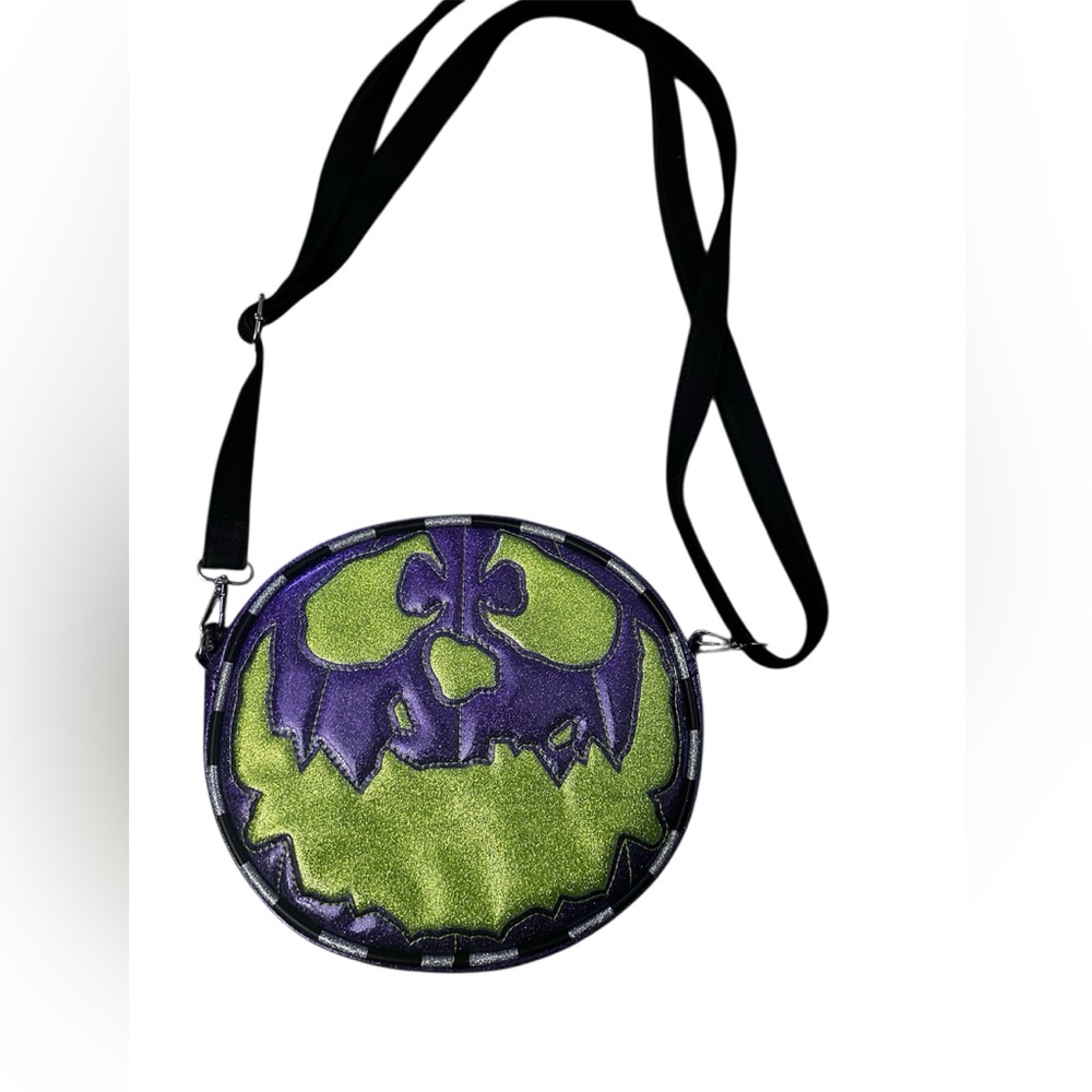 Lovepainandstitches Purple and Green Halloween Crossbody Bag